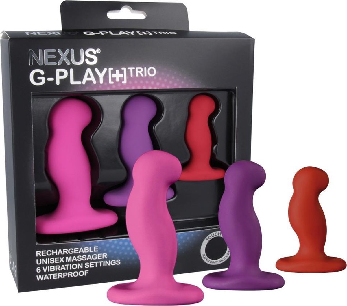 Nexus - G-Play Plus Trio Vibrators - 3 stuks - Paars