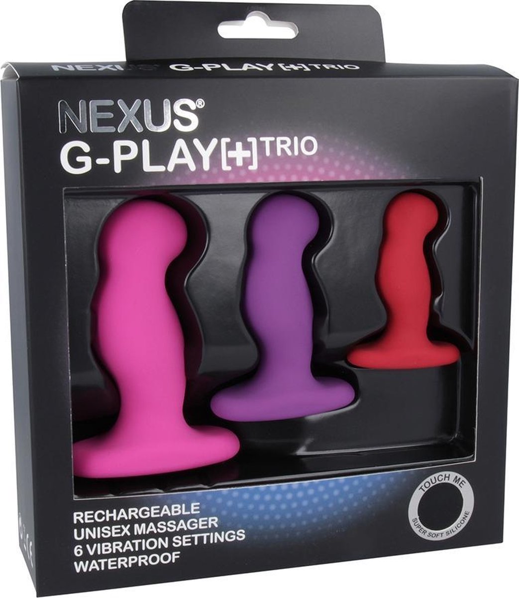 Nexus - G-Play Plus Trio Vibrators - 3 stuks - Paars