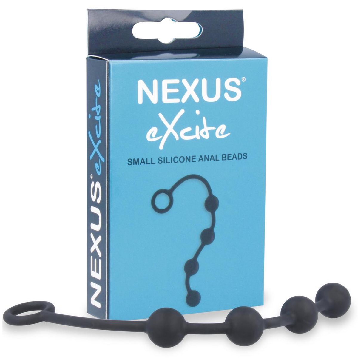 Nexus - Excite Siliconen Anaal Kralen - Small - Zwart