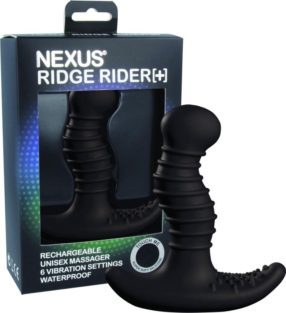 Nexus - Ridge Rider Plus Vibrator - - Zwart