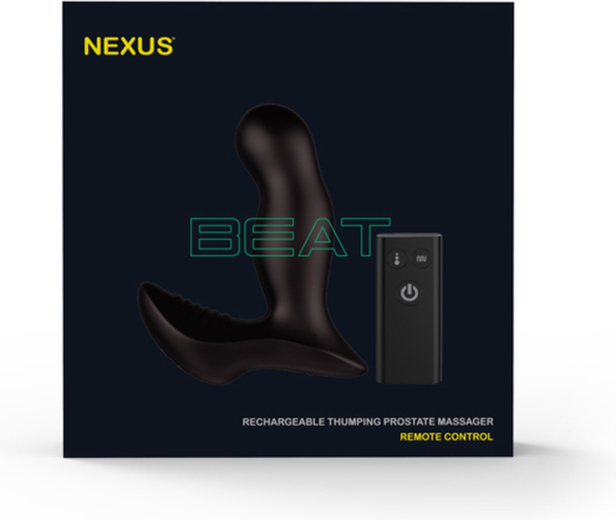 Nexus - Beat Prostaat Stimulator Met Afstandsbediening - - Zwart