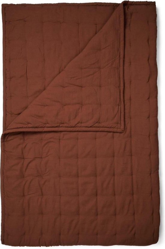 Essenza Ruth Sprei 150 x 200 cm - Bruin