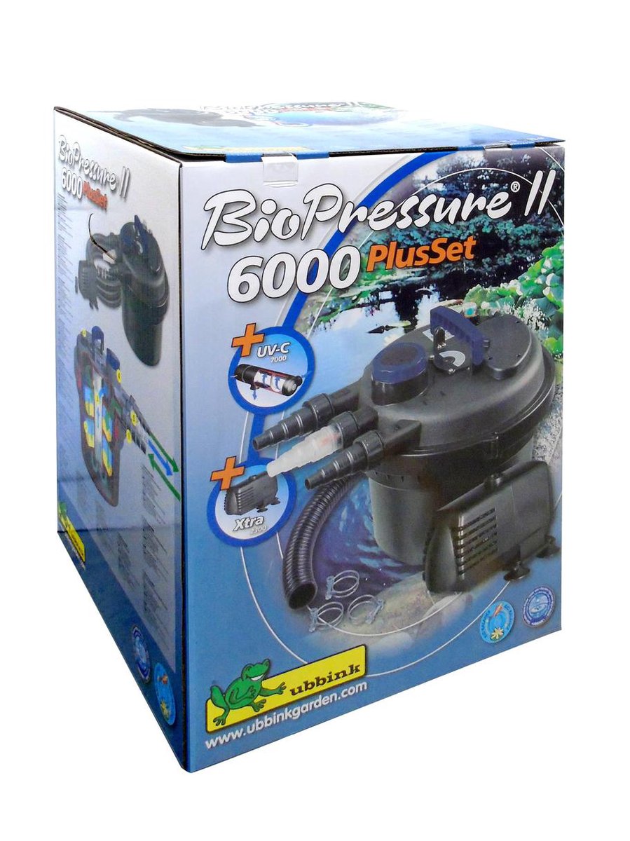 Ubbink BioPressure Drukfilter 6000 Plusset - Zwart