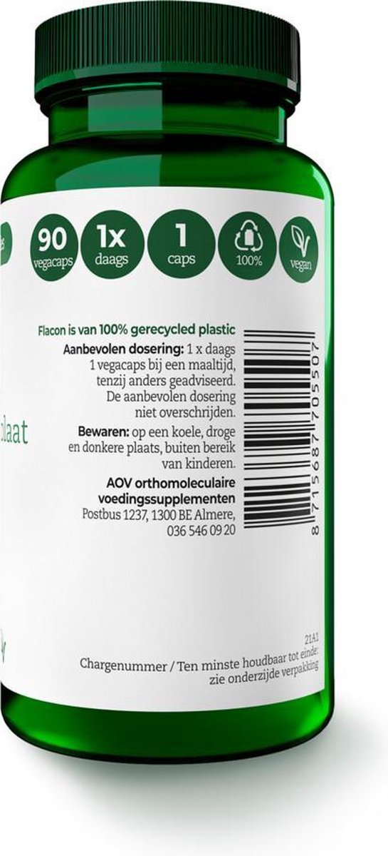 Aov 550 Calcium & Magnesium Pidolaat Vegacaps