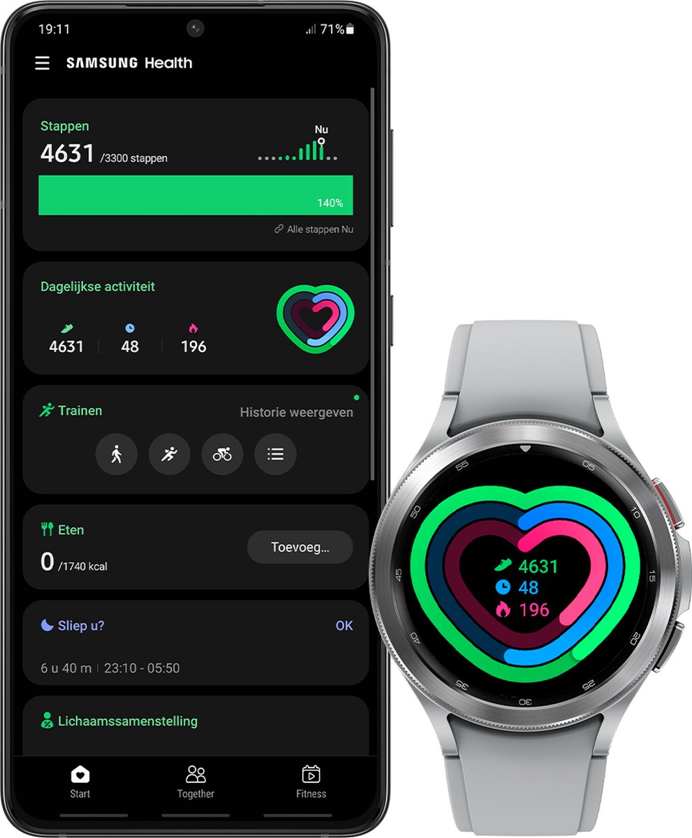 Samsung Galaxy Watch4 Classic 46 mm Zilver - Silver