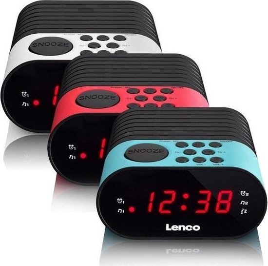Lenco Fm-klokradio Cr-07 - Wit