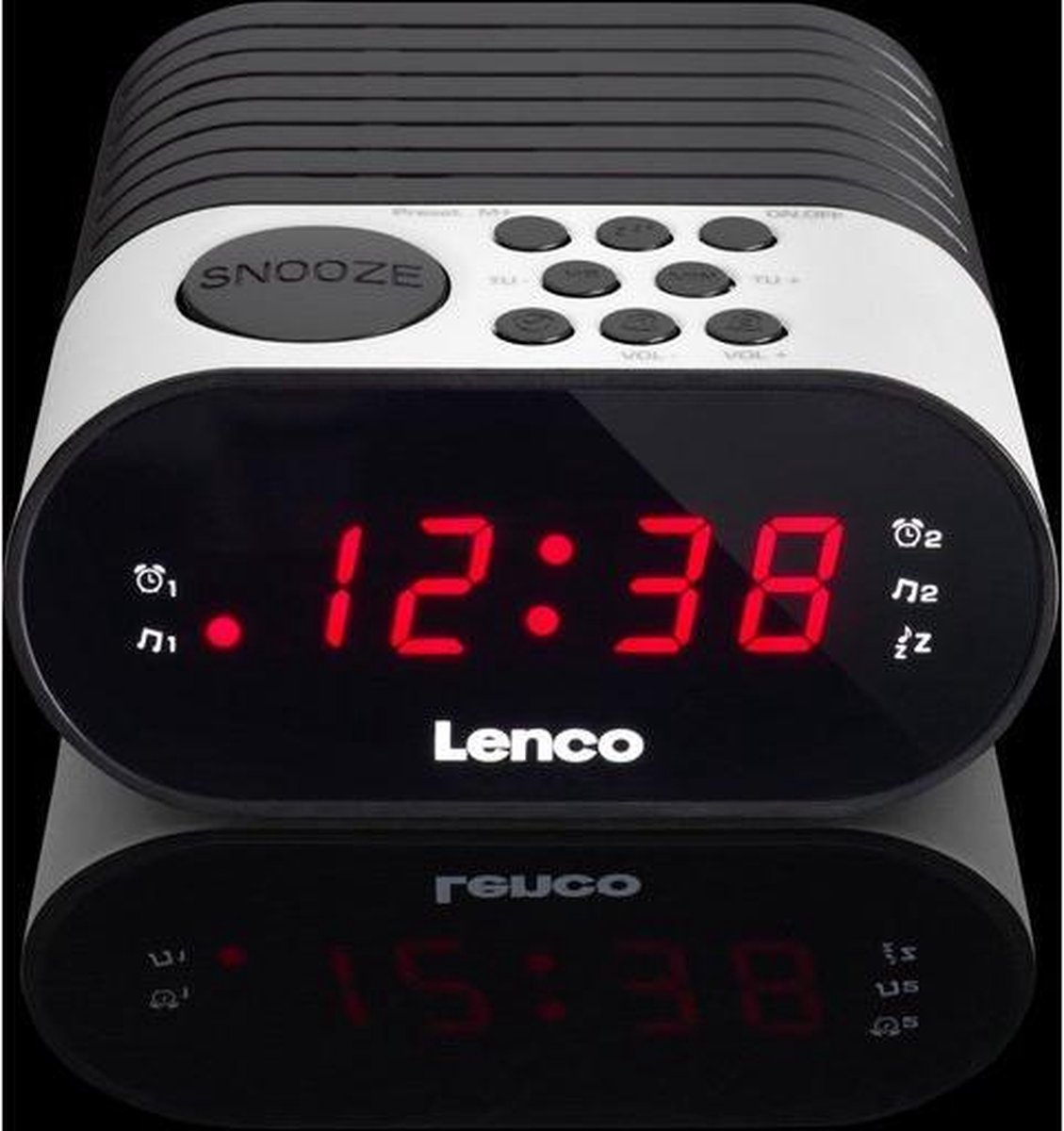 Lenco Fm-klokradio Cr-07 - Wit