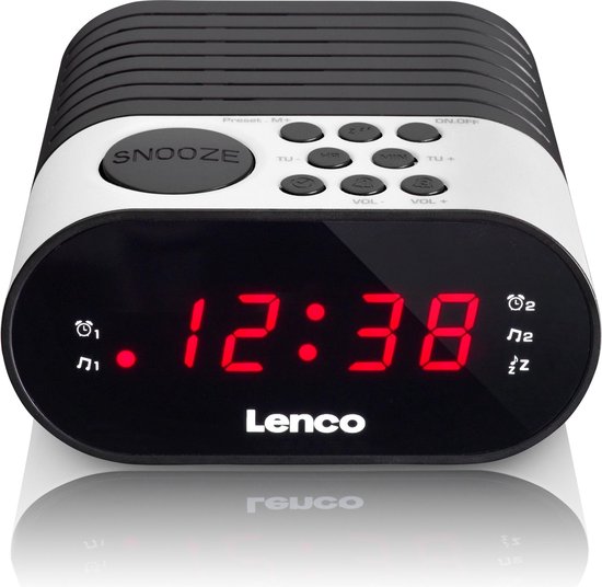 Lenco Fm-klokradio Cr-07 - Wit