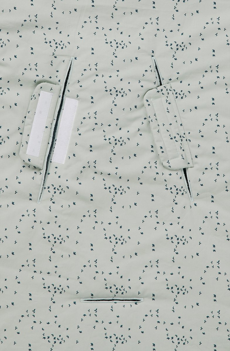 Noppies Voetenzak Botanical Poplin Puritan Gray - Blauw