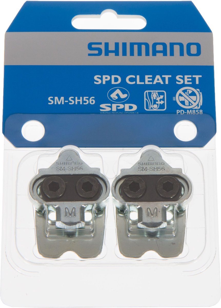 Shimano schoenplaatjes SPD SM SH56 inclusief tegenstuk