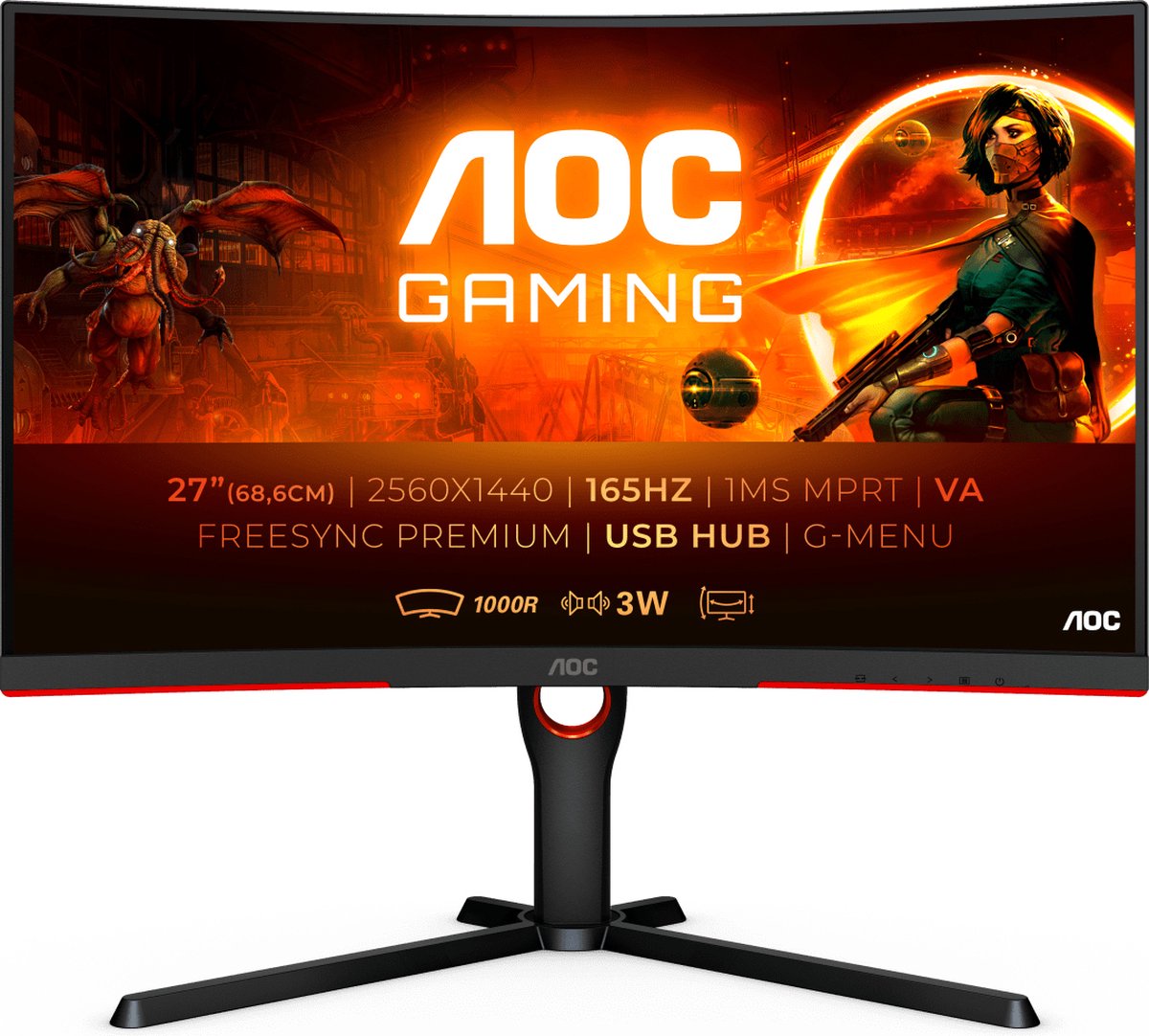 AOC CQ27G3SU/BK