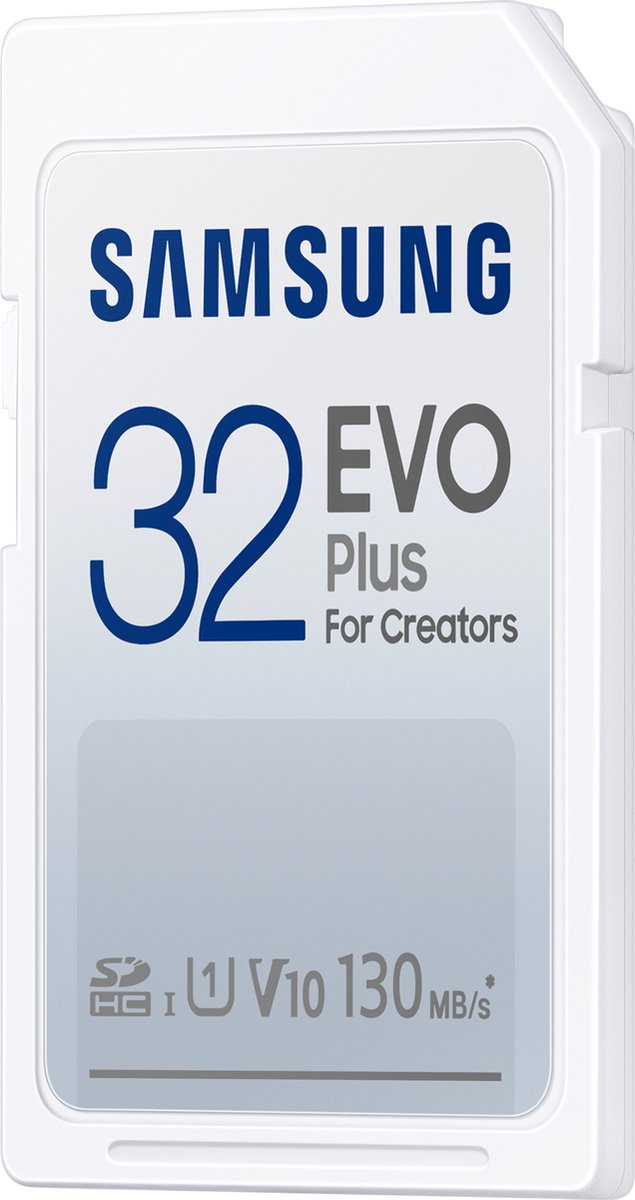 Samsung EVO Plus 32GB, SDHC, UHS-I, U1, 130MB/s, FHD, Memory Card(MB-SC32K)