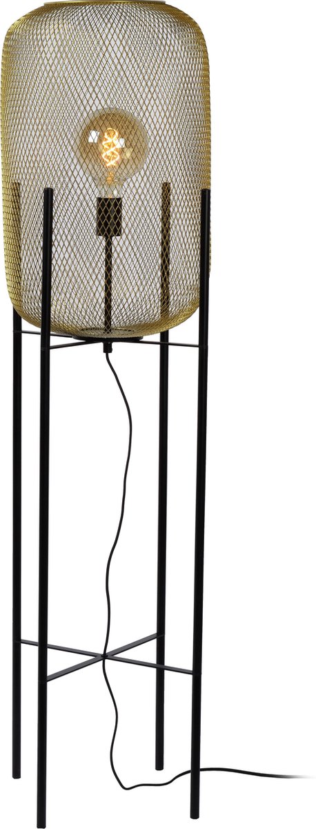 Lucide Mesh Vloerlamp - Goud