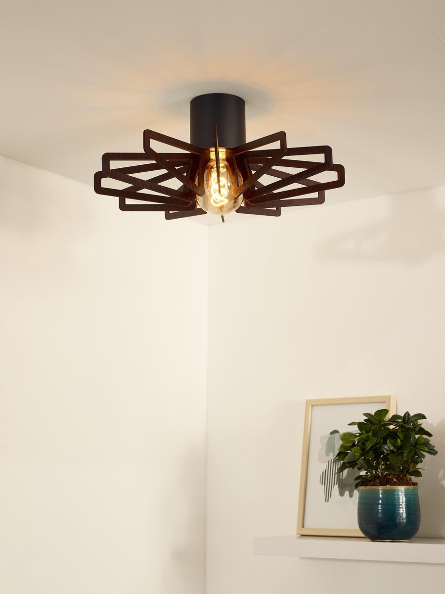 Lucide Zidane Plafonnière - Zwart