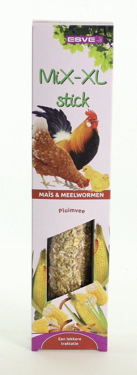 Esve Mix-Xl Stick Pluimvee - Kippenvoer - Mais Meelwormen 0.219 kg per stuk