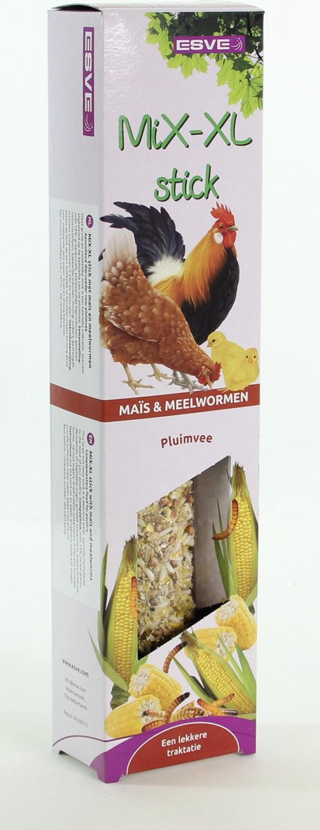 Esve Mix-Xl Stick Pluimvee - Kippenvoer - Mais Meelwormen 0.219 kg per stuk