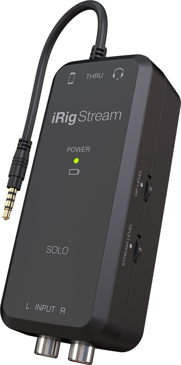 IK Multimedia iRig Stream Solo 3-in, mono-out streaming interface