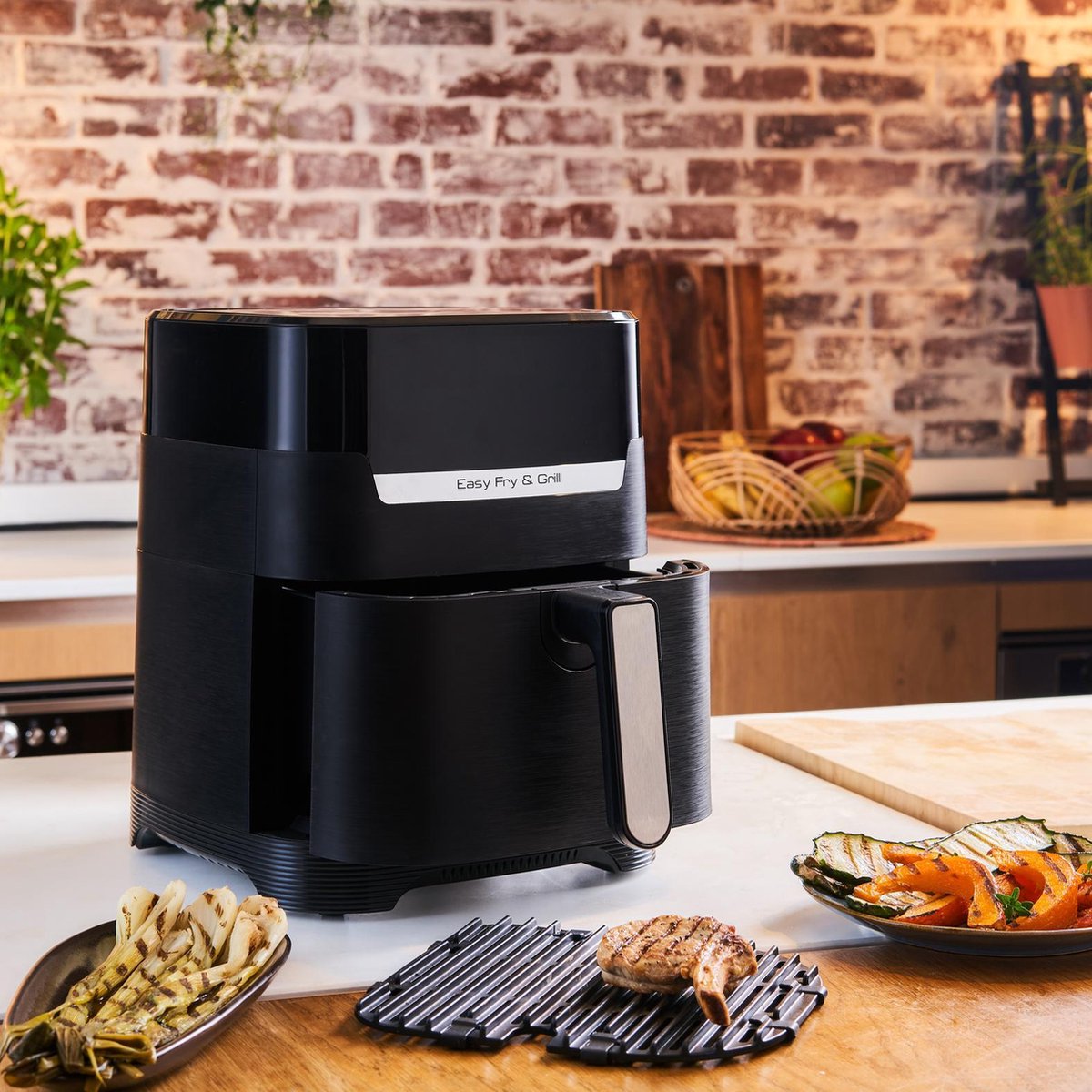 Tefal Easy Fry & Grill Precision EY5058 - Zwart