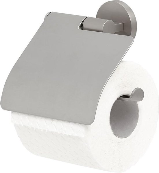 Tiger " Noon Toiletrolhouder Met Klep " - Silver