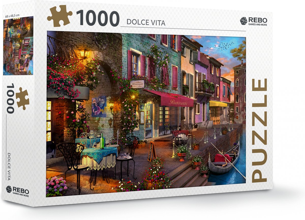 Rebo Productions Rebo legpuzzel 1000 stukjes - Dolce Vita