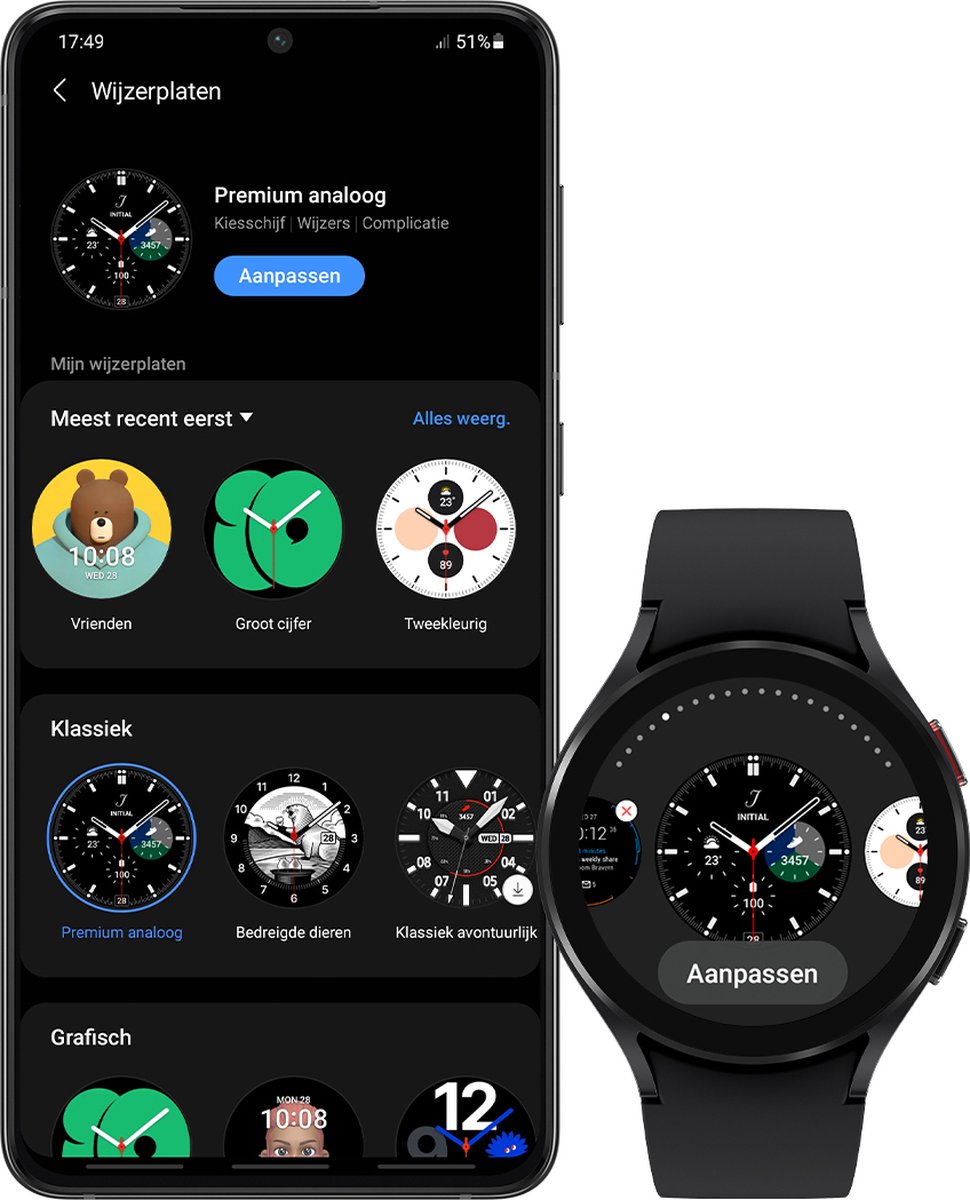 Samsung Galaxy Watch4 44 mm - Zwart