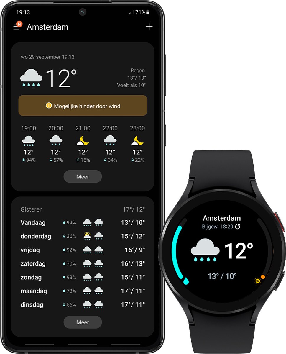 Samsung Galaxy Watch4 44 mm - Zwart