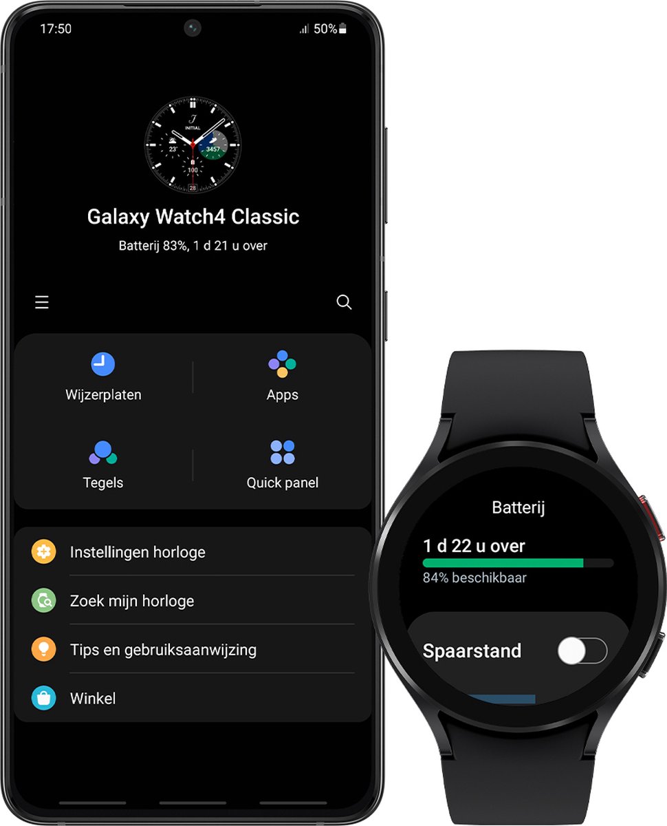 Samsung Galaxy Watch4 44 mm - Zwart