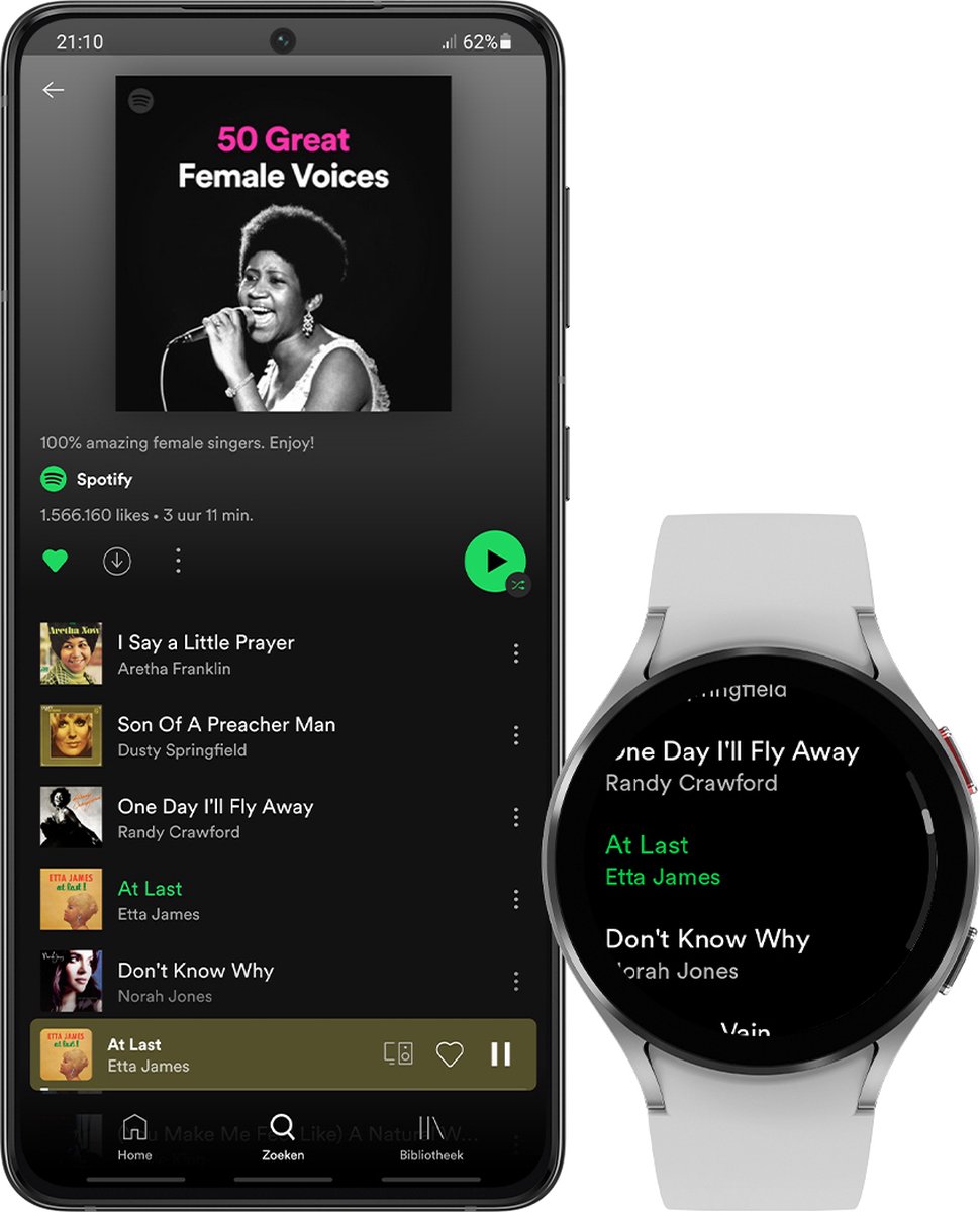 Samsung Galaxy Watch4 44 mm Zilver - Silver