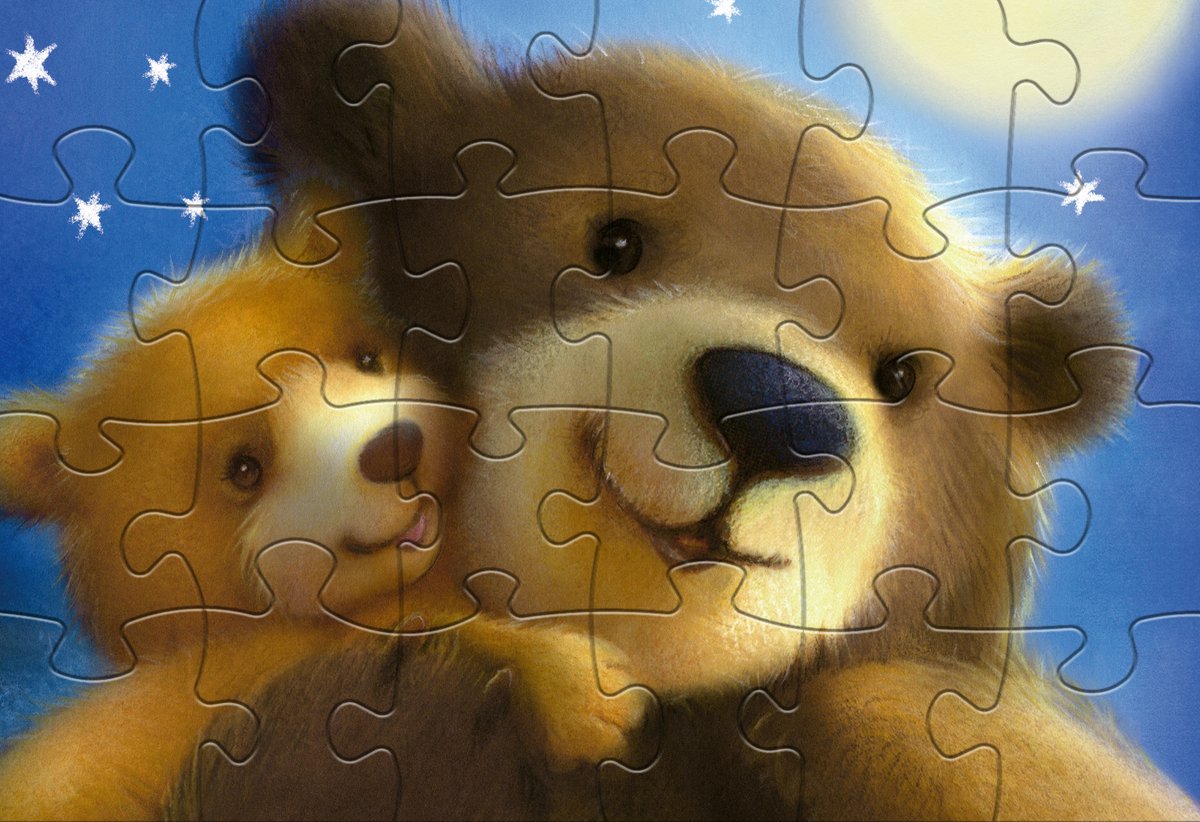 Rebo Productions Rebo legpuzzel 24 + 48 stukjes - Bear family