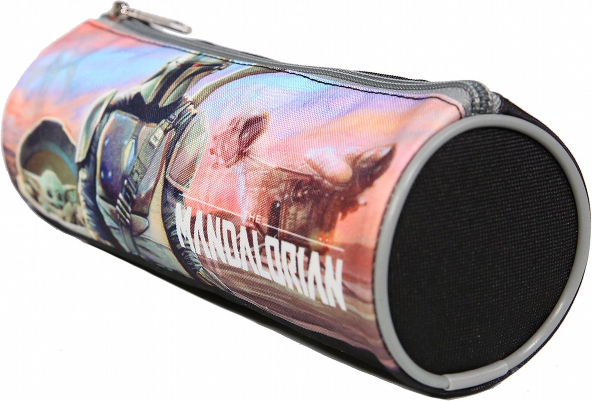 Star Wars etui Mandalorian junior 22 x 8 cm polyester - Grijs