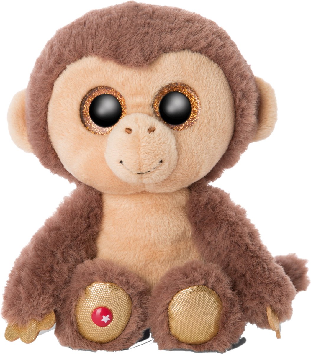 Nici knuffelaap Monkey Hobson 15 cm polyester beige/ - Bruin