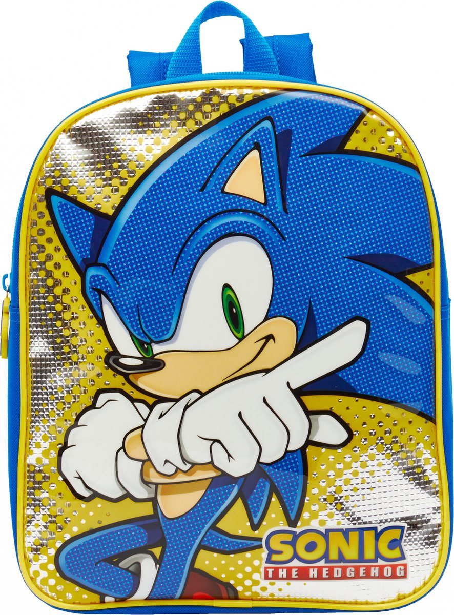 SEGA rugzak Sonic 6 liter 30 x 24 cm polyester - Blauw