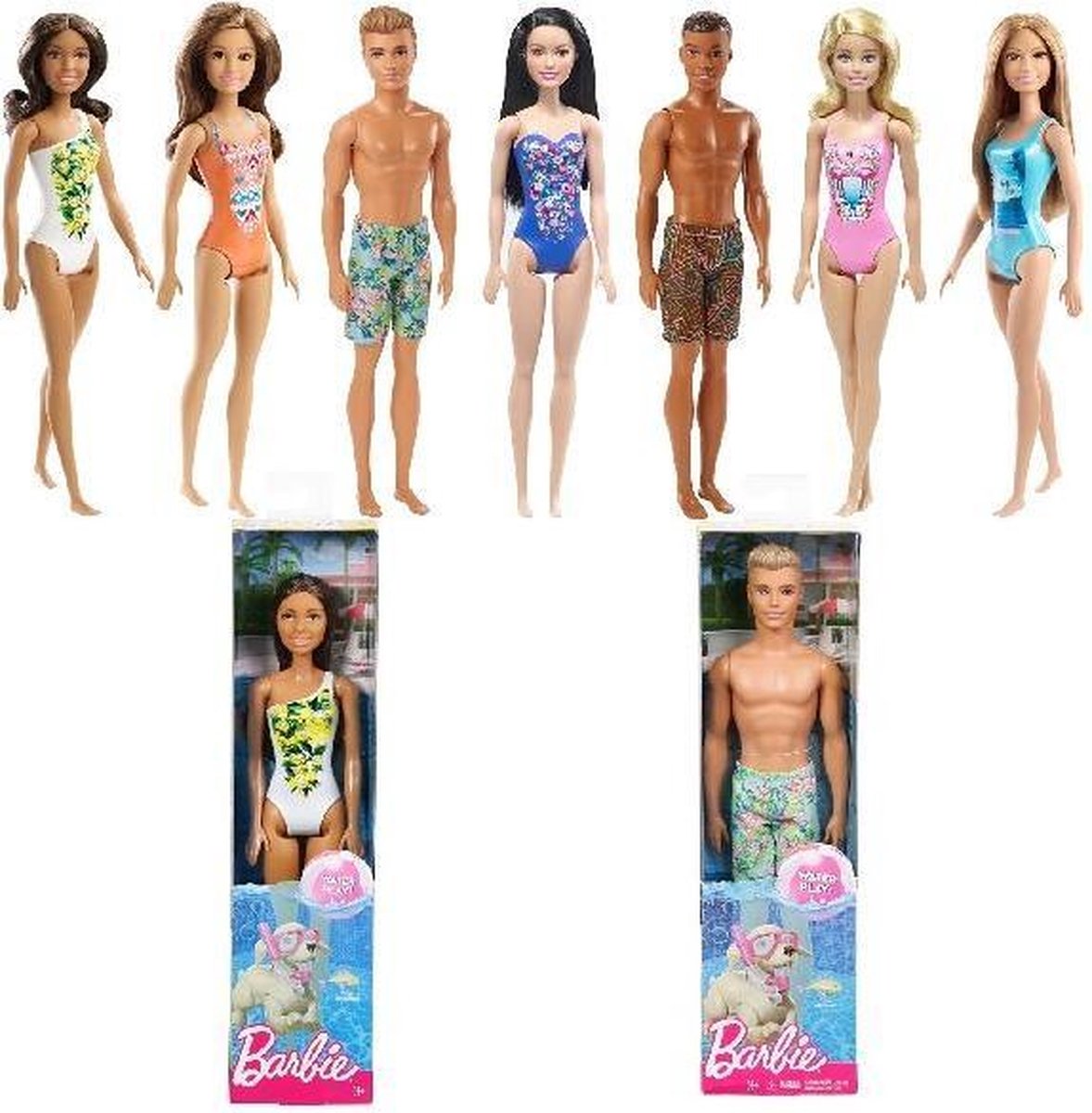 Barbie tienerpop meisjes 32,5 cm blank/roze