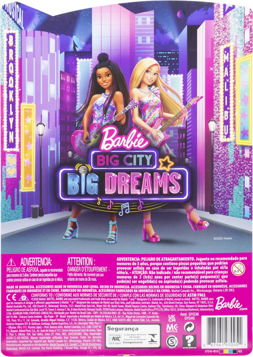 Barbie Big City Dreams speelset Brooklyn Recording Studio