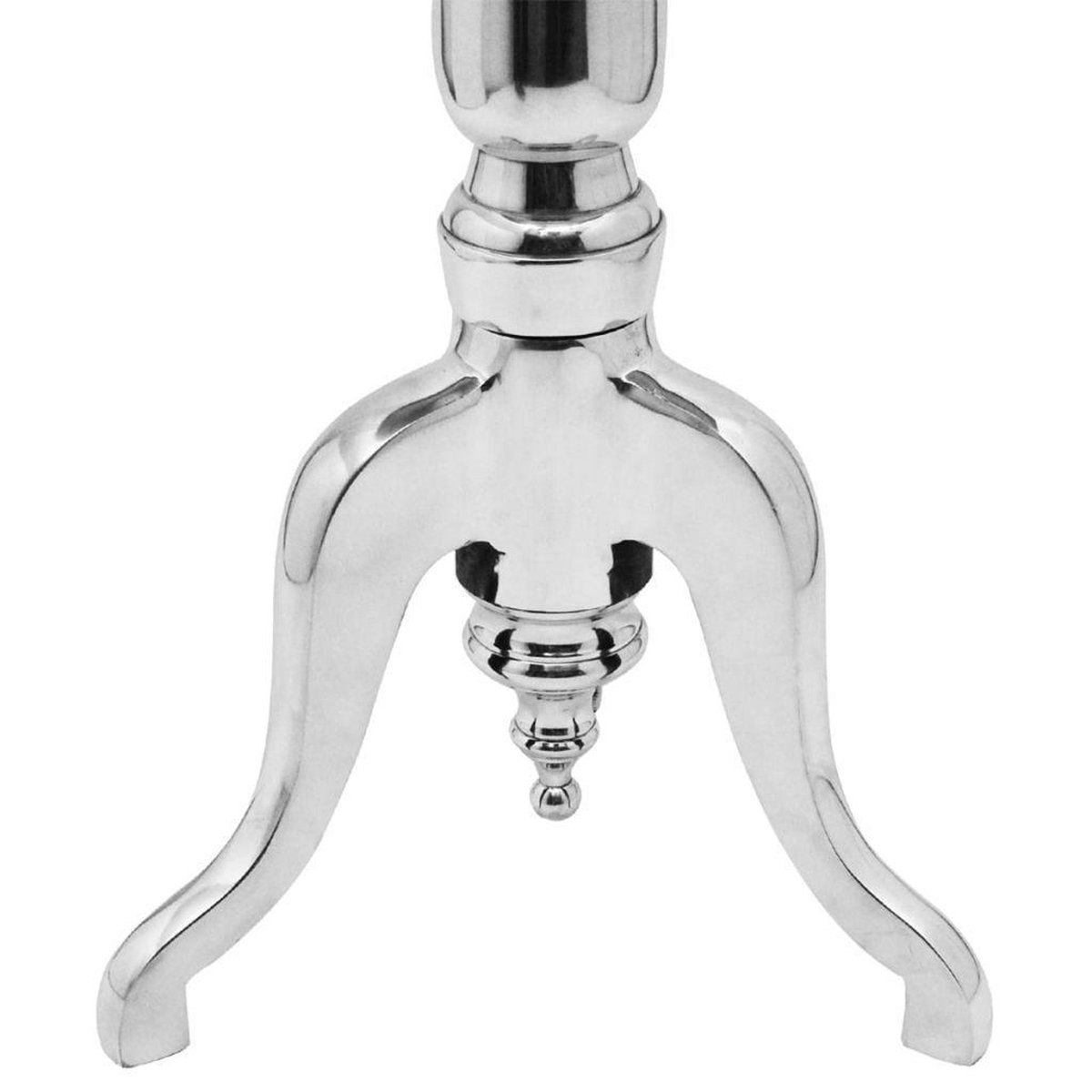 Vidaxl Bijzettafel Rond Aluminium Zilver - Silver