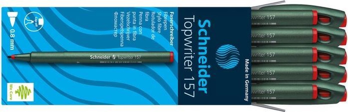 Schneider Electric Fineliner Topwriter 157 0,8 Mm - Rood