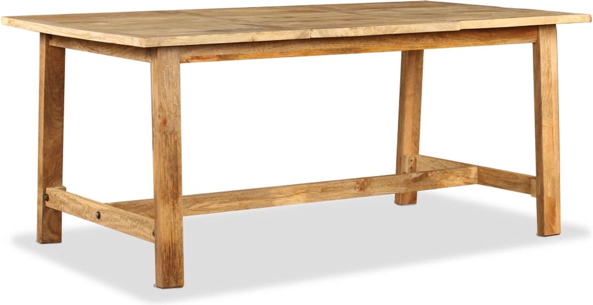 Vidaxl Eettafel 180 Cm Massief Mangohout - Bruin