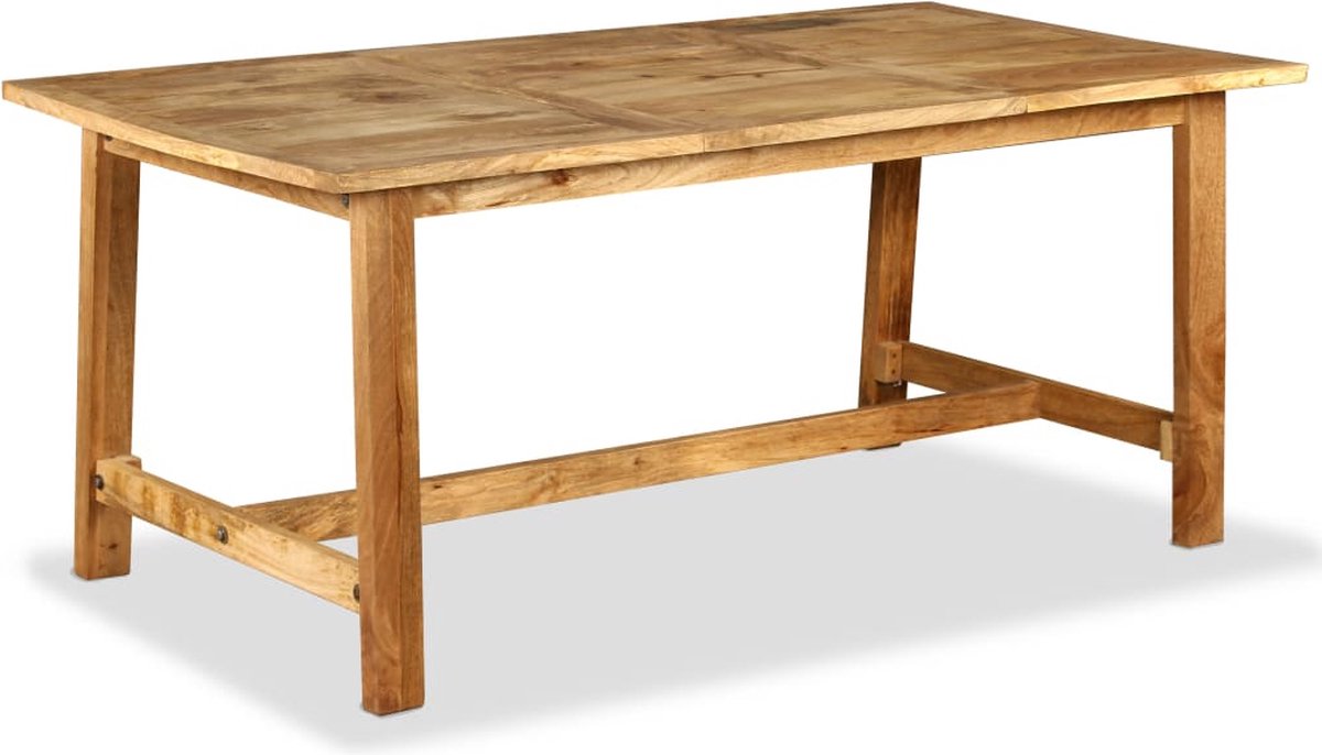 Vidaxl Eettafel 180 Cm Massief Mangohout - Bruin