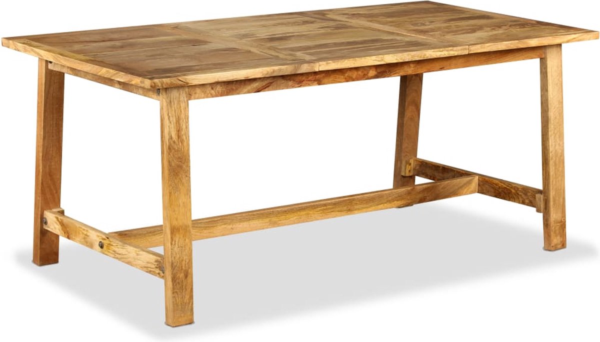 Vidaxl Eettafel 180 Cm Massief Mangohout - Bruin
