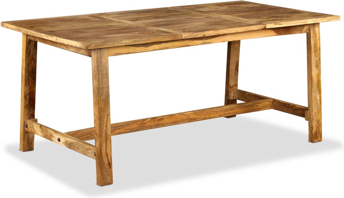 Vidaxl Eettafel 180 Cm Massief Mangohout - Bruin