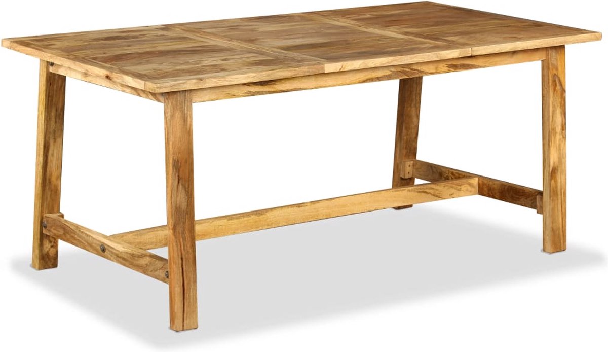 Vidaxl Eettafel 180 Cm Massief Mangohout - Bruin