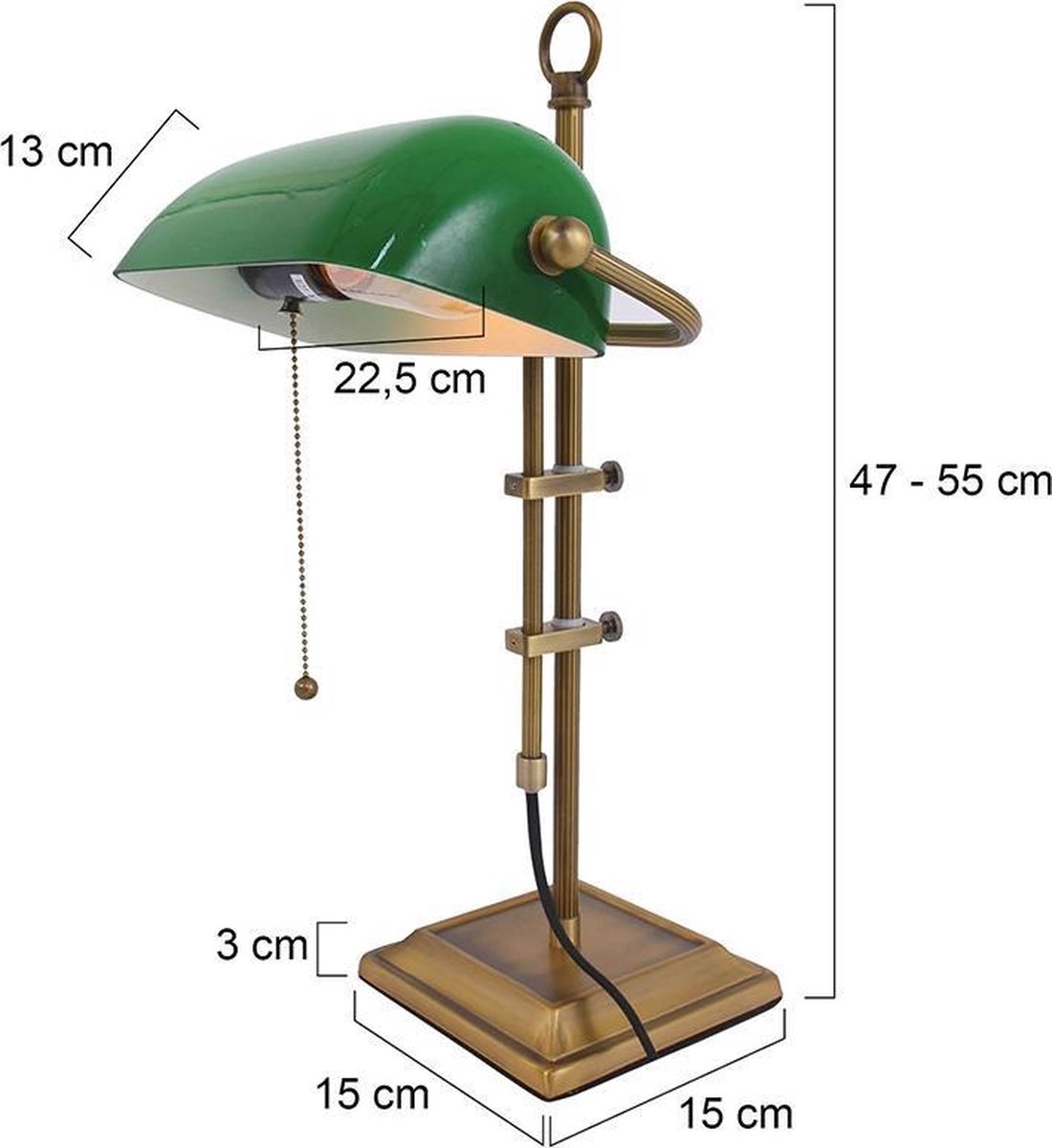 Lightning - Sam Tafellamp - Brons