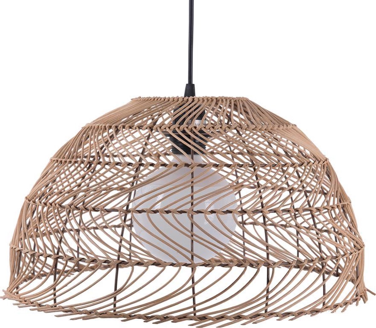 Beliani Selenge Hanglamp Rotan 40 X 40 Cm - Marrón