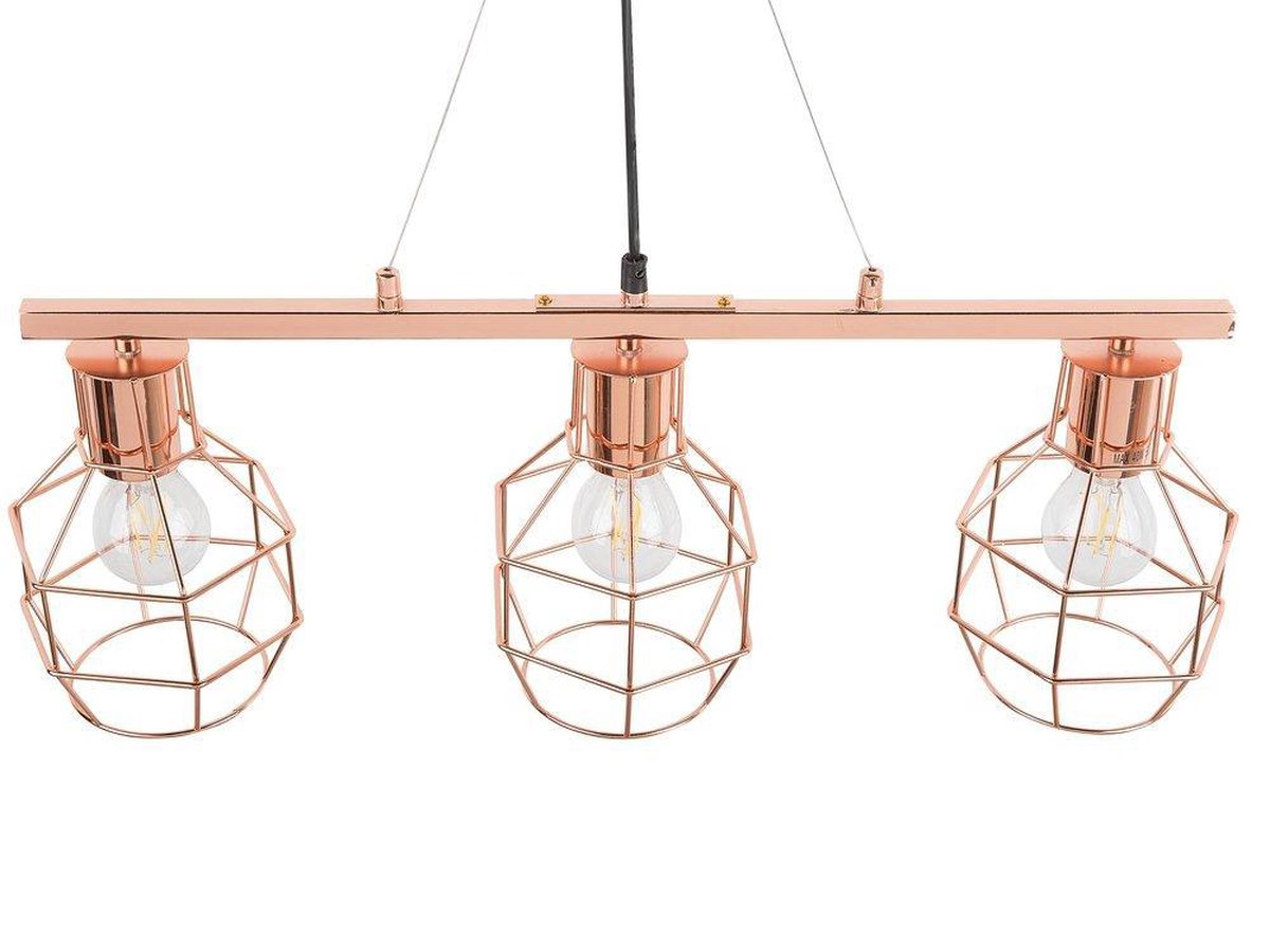 Beliani Orne Hanglamp Metaal 60 X 60 Cm