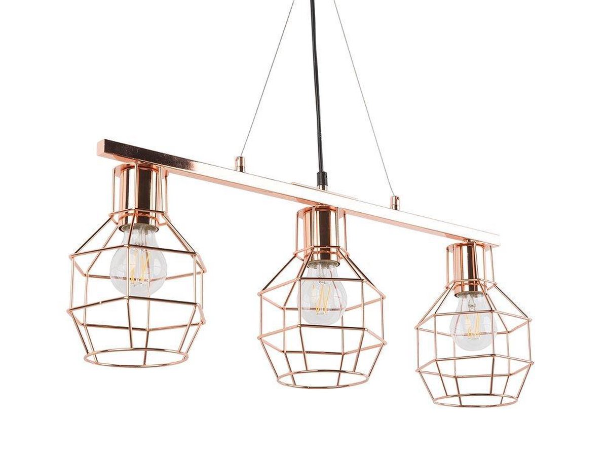 Beliani Orne Hanglamp Metaal 60 X 60 Cm