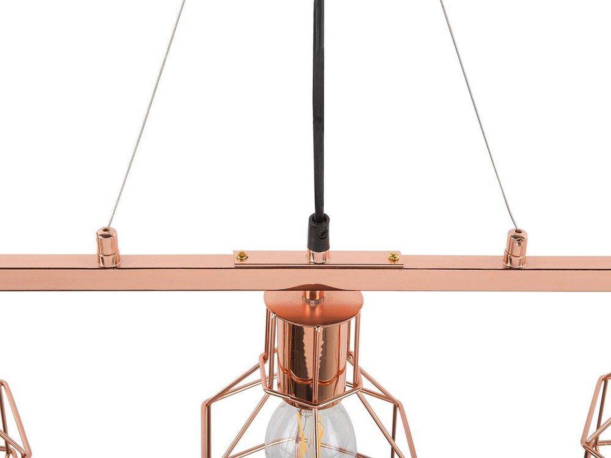 Beliani Orne Hanglamp Metaal 60 X 60 Cm