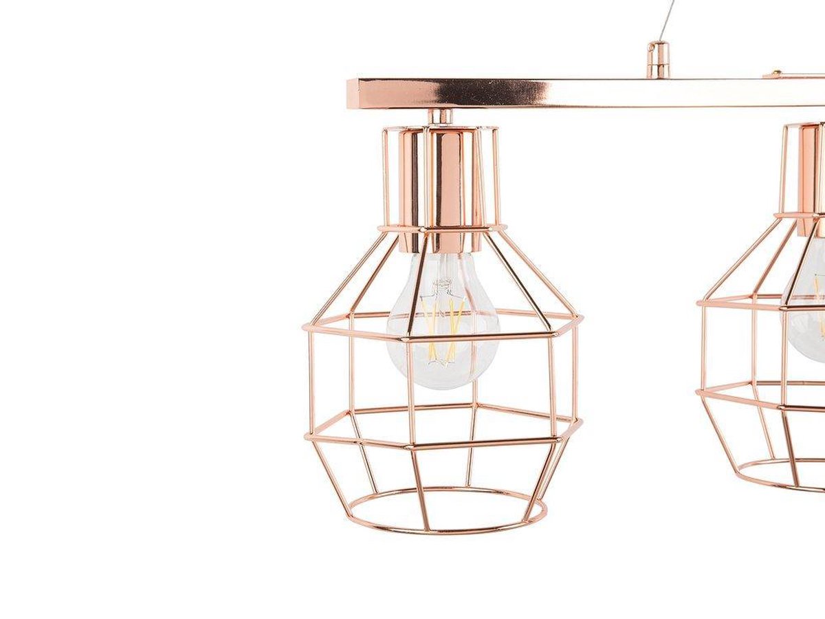 Beliani Orne Hanglamp Metaal 60 X 60 Cm