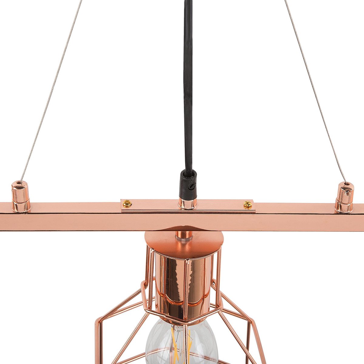 Beliani Orne Hanglamp Metaal 60 X 60 Cm