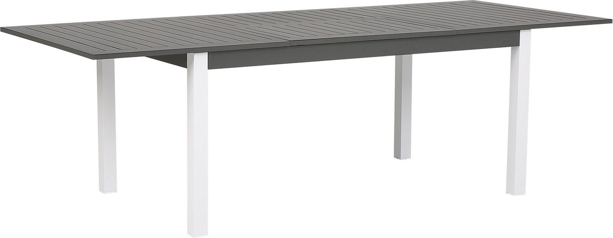 Beliani Pancole Tuinset Aluminium 100 X 248 Cm - Grijs