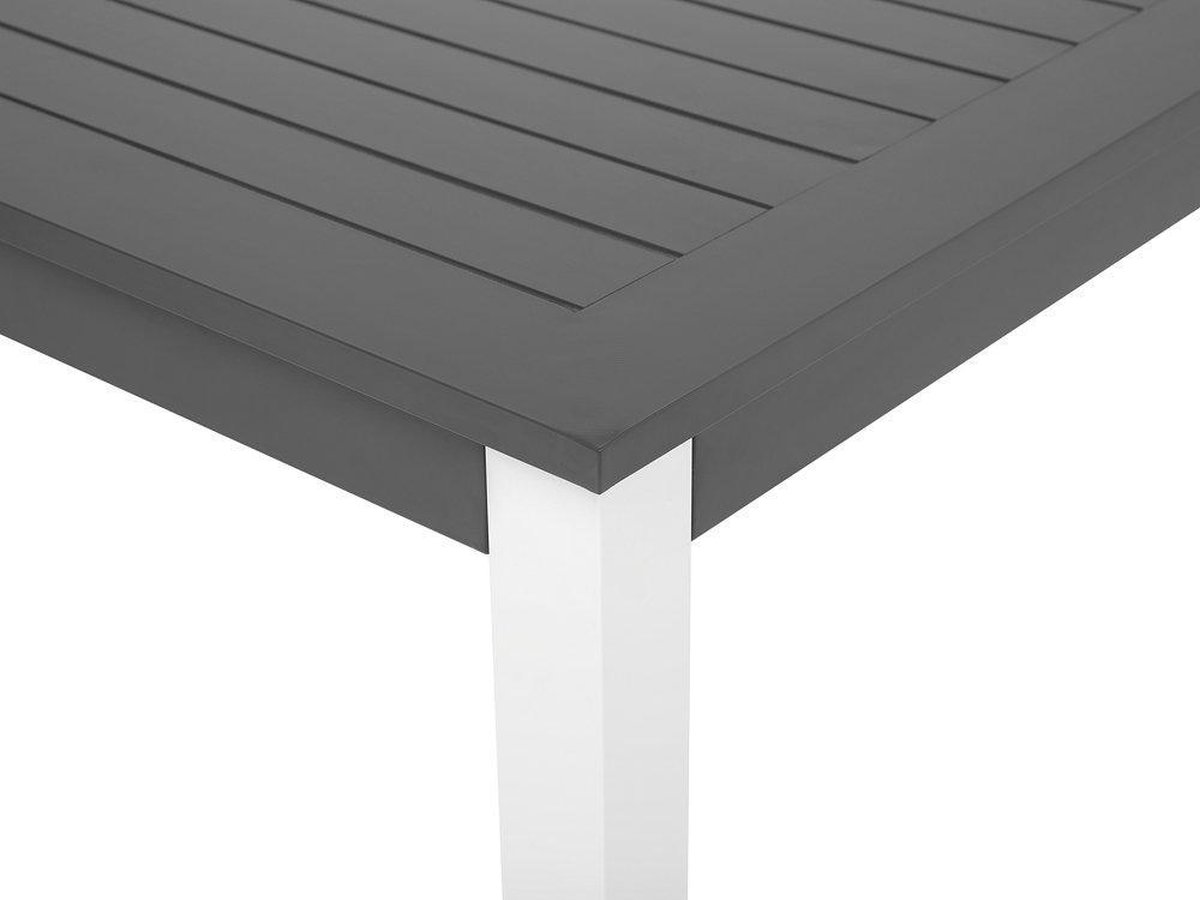 Beliani Pancole Tuinset Aluminium 100 X 248 Cm - Grijs